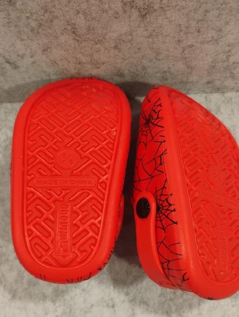 Marvel Red Spider-Man Kids Clog Sandals with Web Graphic